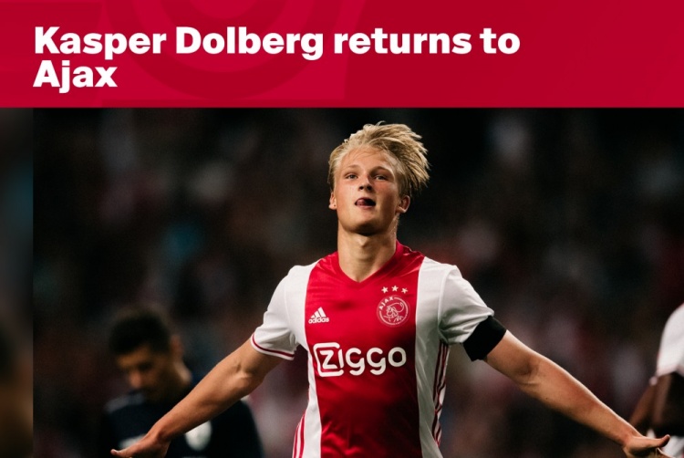 官方网站-官方:27岁前锋多尔贝里回归阿贾克斯,签约至2029年